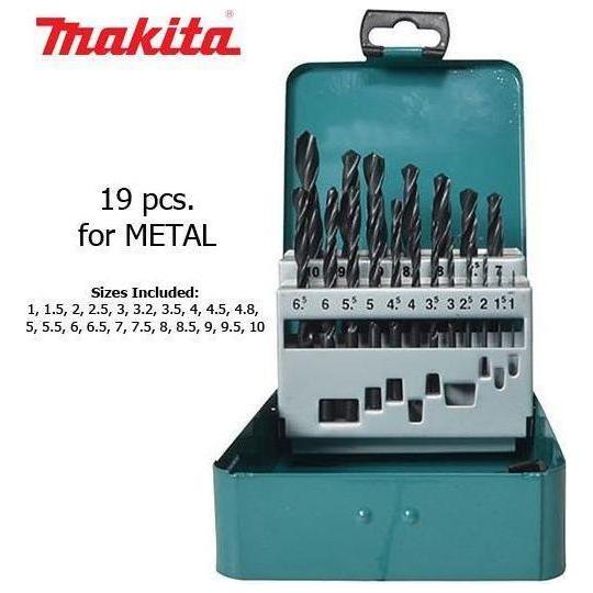 Makita D-54081 HSS-R Metal Drill Bit Set 19pcs. - Goldpeak Tools PH Makita Makita D-54081 HSS-R Metal Drill Bit Set 19pcs. - Goldpeak Tools PH Makita